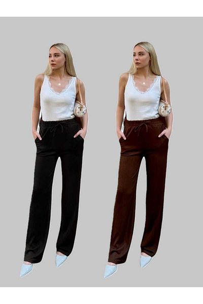 AFROGİYİM Women's Relaxed Cut 2-Piece Pants