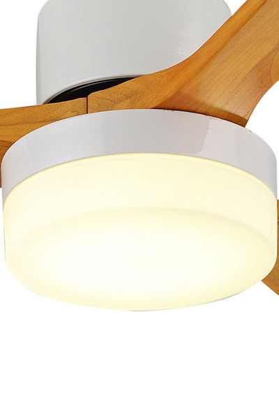 FANCİUM Fancium LED Aydınlatmalı Uzaktan Kumandalı Beyaz Tavan Vantilatörü DKF-301