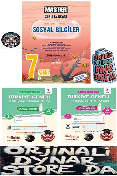 Okyanus Yayınları Okyanus 7. Sınıf Master Sosyal Bilgiler Soru Bankası  VE NA...