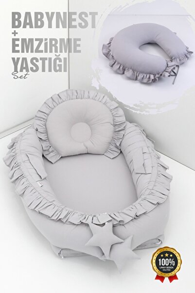 Umaybebek Babynest, Baby Sleeping Bed 0-2 Years Old Breastfeeding Pillow 60X6...