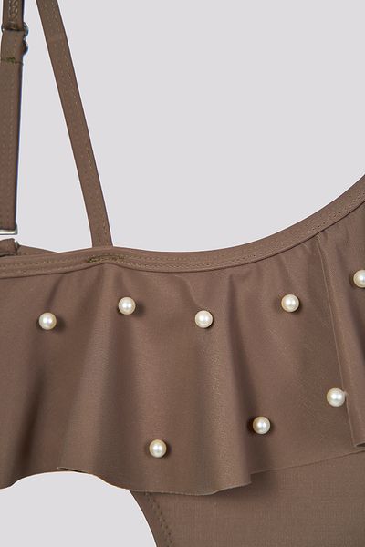 SHELLSEA Mother's and Daughter's Pearled Swimsuit