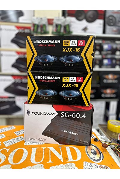 Boschman 4 adet 16 cm midrange 3500 wat 4 kanal anfi