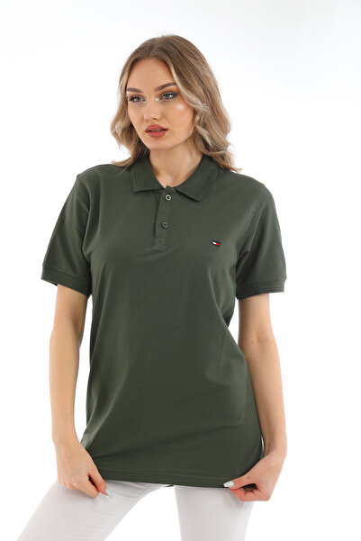 B.HE.Z Γυναικείο κοντομάνικο μπλουζάκι πικέ βαμβακερό πόλο λαιμόκοψη