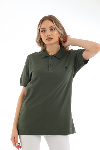 B.HE.Z Γυναικείο κοντομάνικο μπλουζάκι πικέ βαμβακερό πόλο λαιμόκοψη