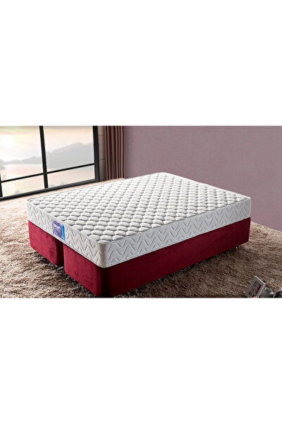 Niron Yatak Smart Çift Kişilik Full Ortopedik Sert Yatak, Pamuklu Örme Kumaşlı Yaylı Sert Otel Ve Yurt Yatağı