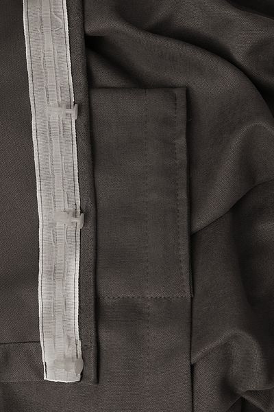 perhal perde ve halı Single Wing Dark Gray Anthracite Color Island Pleatless Background Curtain