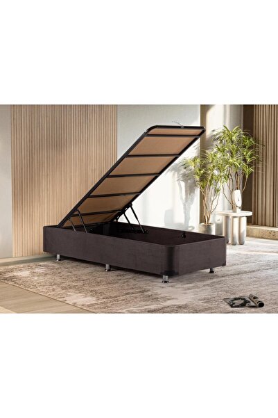 Niron Yatak Niron Ela Füme Baza 90x200 Tek Kişilik Baza