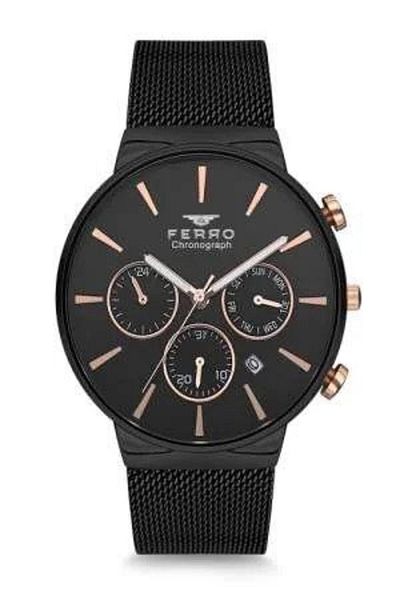 Tesbihane Black Color Straw Cord Men's Wristwatch Th-fm1697c-g