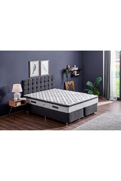 Niron Yatak Vera Yatak Tek Kişilik Full Ortopedik Sert Yatak, Aleo Vera Kumaşlı, Tek Taraflı Yaylı Yatak