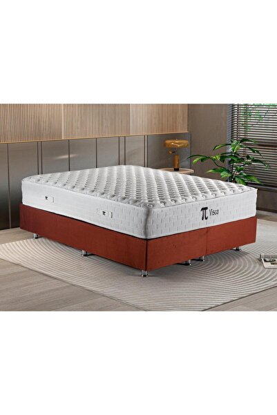 Niron Yatak Pinotte Pi Visco Çift Kişilik Lüks Full Ortopedik Pakey Yaylı Yumuşak Yatak 160x200 Cm