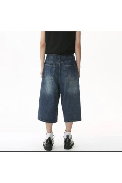DEEFWEAR Παντελόνι Y2k Recycled Baggy Star Bermuda