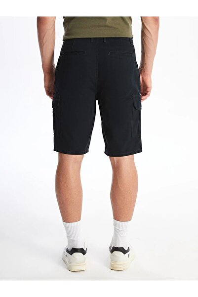 LC Waikiki Ανδρικό σορτς Cargo LCW Casual Dark Navy Blue Standard Fit Gabardine