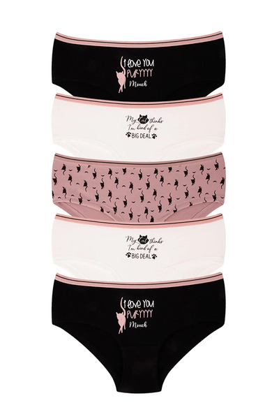 LC Waikiki Girl's Hipster Panties 5 Pack