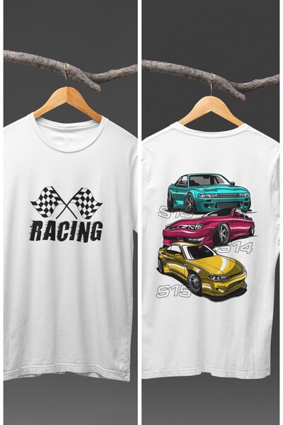 Fuddy Moda Unisex Nissan S13 S14 S15 Natrag Štampano T-shirt, trkačka majica ...