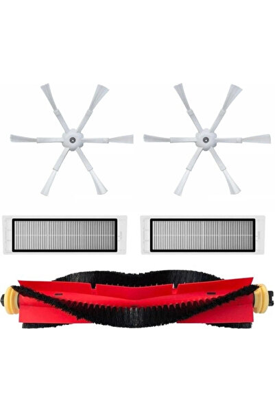 srfn ticaret Xiaomi Roborock S50 S51 S55 Νέας Γενιάς - Σετ πλαϊνής βούρτσας 6 βραχιόνων 5 τεμαχίων