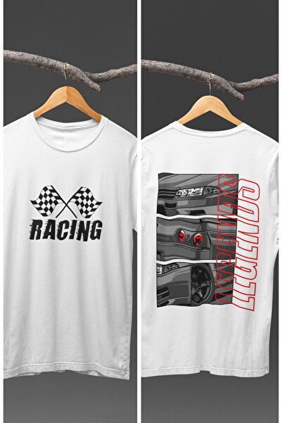 Fuddy Moda Nissan Skyline Legends Unisex majica sa leđima Štampano - Tema trk...