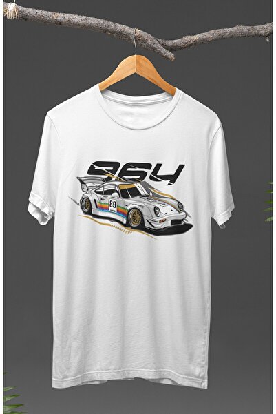 Fuddy Moda Unisex Porsche 964 Štampano T-shirt , majica na temu automobilskih...