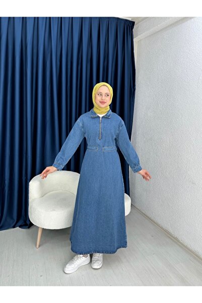 tumabutik tesettür Tam Boy Kot Elbise