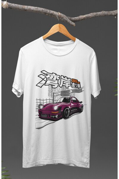 Fuddy Moda Unisex Porsche 930 Štampano T-shirt, majica na temu automobilskih ...