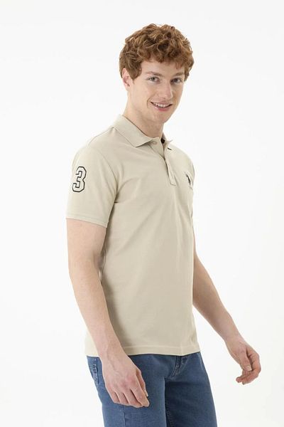 U.S. Polo Assn. Men's Stone Color Basic T-Shirt
