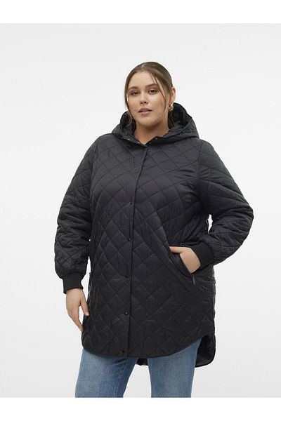 Veromoda Curve Mantel VMHAYLE HOOD 3/4 JACKET CUR EXC