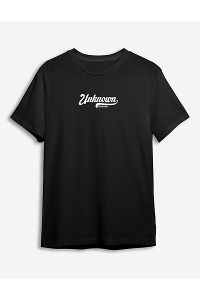 Trendyol Collection Κείμενο εμπριμέ μαύρο κανονικό μπλουζάκι - TMNSS24TS00246