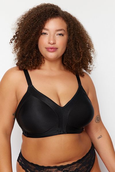 Trendyol Curve حمالة صدر سوداء مضادة للتعرق TBBSS24CW00008