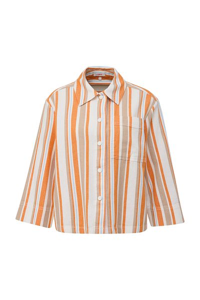 s.Oliver Blazer, gestreift, 3/4-Ärmel, Casual