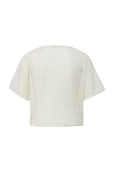 QS by s.Oliver T-Shirt mit Lochmuster