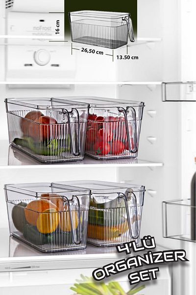 Open Home Concept 4-Piece Handle Closet Organizer - Organizer with Strainer