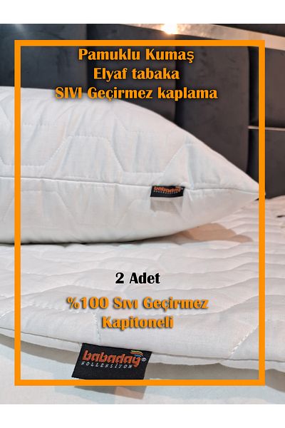 babadağ kolleksiyon 2 100% Proof Pillow Mattresses - Quilted and Embossed