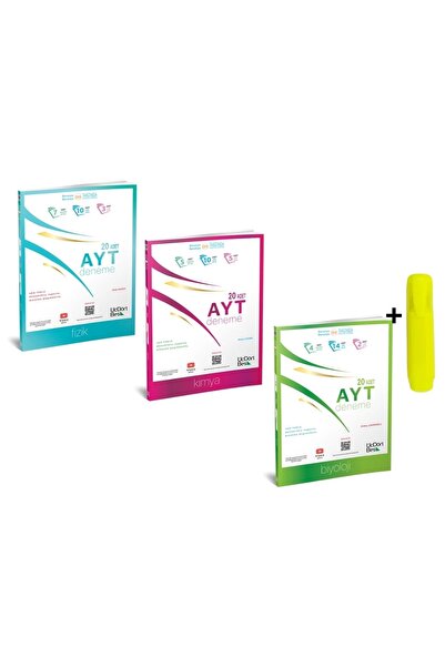 Üç Dört Beş Yayıncılık ÜçDörtBeş Yayınları AYT Fizik Kimya Biyoloji Denemesi ...