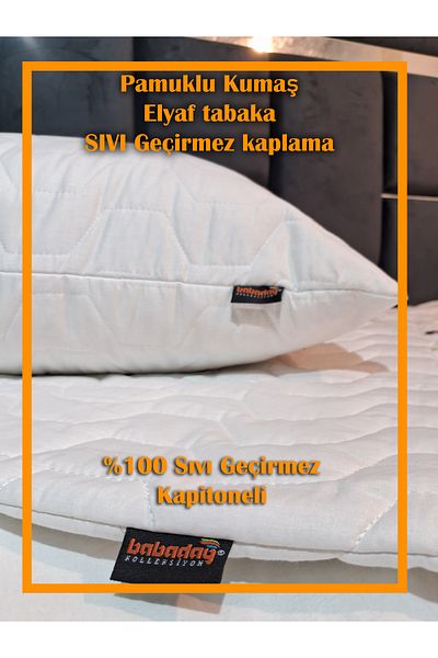 babadağ kolleksiyon 1 100% Proof Pillow - Mattress Quilted and Embossed