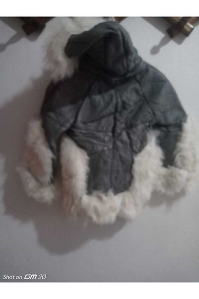 hoaryage INNER FUR BABY HOODED ZIPPERED COAT COAT
