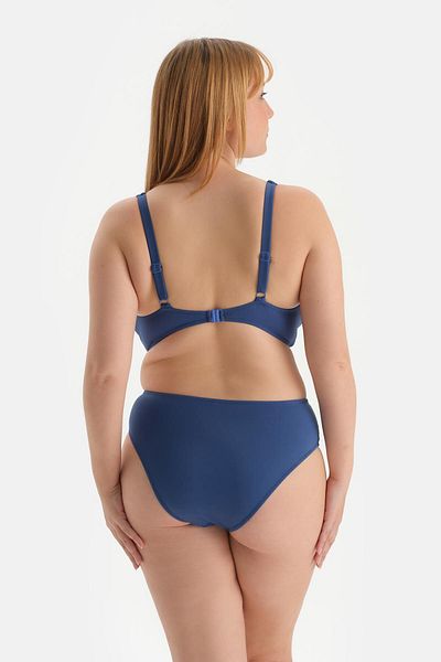Dagi Indigoblaue Bikinihose mit hoher Taille