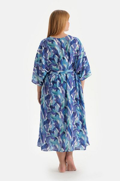 Dagi Kurzer blauer Kimono