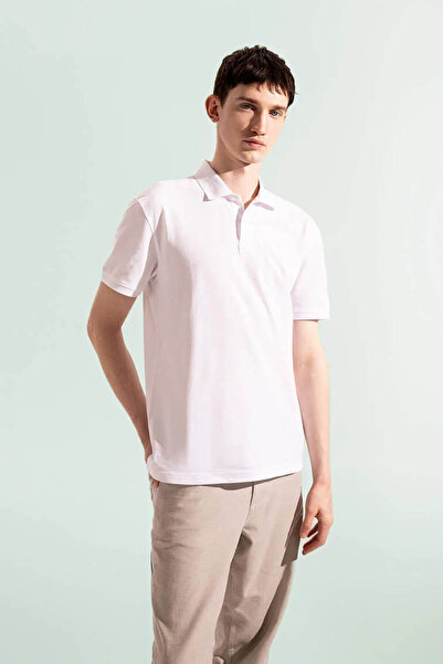 DeFacto Tricou alb pentru bărbați - C1293AX/WT34
