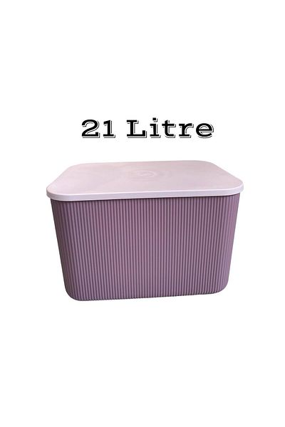 Bayev 21 Lt Storage Purple Organizer ντουλαπιών, καλάθι παιχνιδιών και πλυντηρίων, κουτί αποθήκευσης