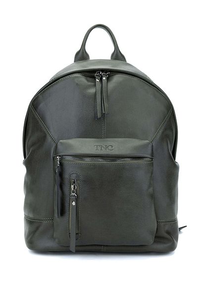 Tamer Tanca Green Men's Genuine Leather Backpack