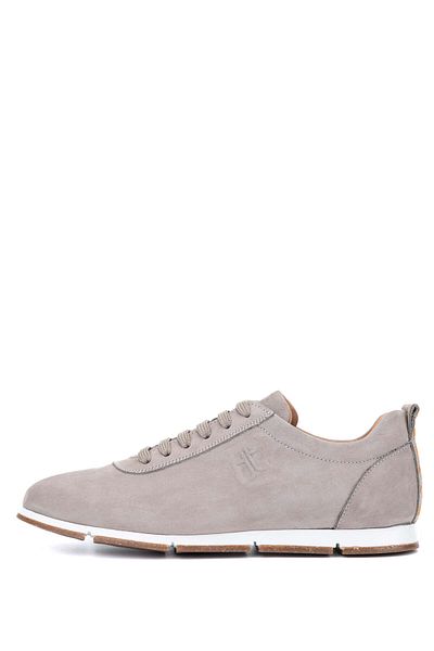 Tamer Tanca Genuine Leather Men's Casual Shoes - Mink Nubuck