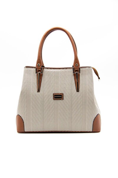 Silver Polo حقيبة يد نسائية بيج - تان SP667