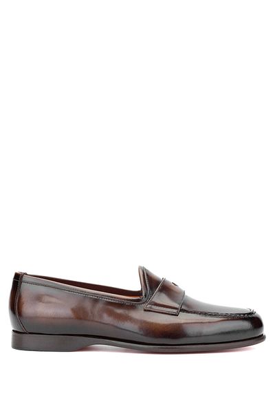 Tamer Tanca Men's Brown Genuine Leather Loafer Shoes