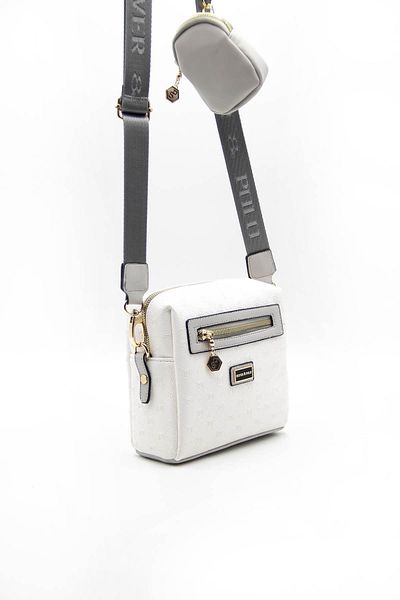 Silver Polo Silver & Polo White - A.grey Sp1038 Geantă de damă