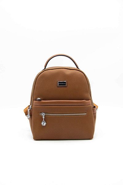 Silver Polo Silver & Polo Tan - Γυναικείο σακίδιο πλάτης K.taba Sp1061