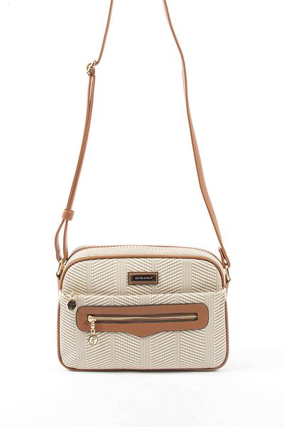 Silver Polo Silver & Polo Beige - Geantă de damă Tan Sp491