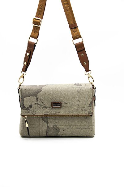 Silver Polo Χακί - A.Taba SP963 Γυναικεία τσάντα χιαστί