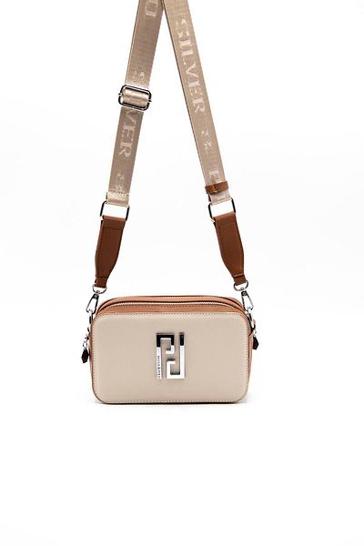 Silver Polo Silver & Polo Beige - Geantă de damă A.taba Sp1078