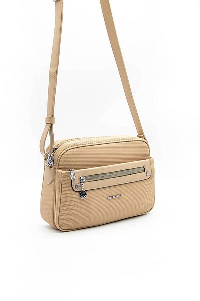 Silver Polo Nut Sp753 - Geantă Crossbody pentru femei, argintiu și Nut Polo