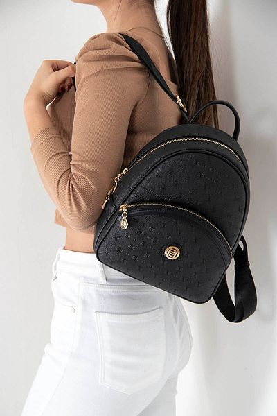 Silver Polo Silver & Polo Black - Black Sp945 Rucsac pentru femei
