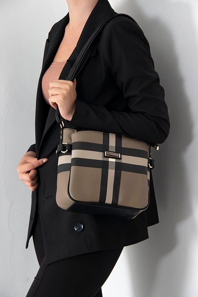Silver Polo Geantă de damă Silver & Polo Brown - Negru Sp884